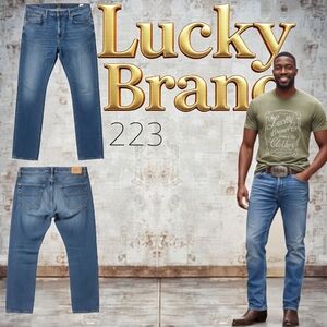 Lucky Brand 223 Jeans Straight Leg Jeans Classic Wash$110 Retail EUC